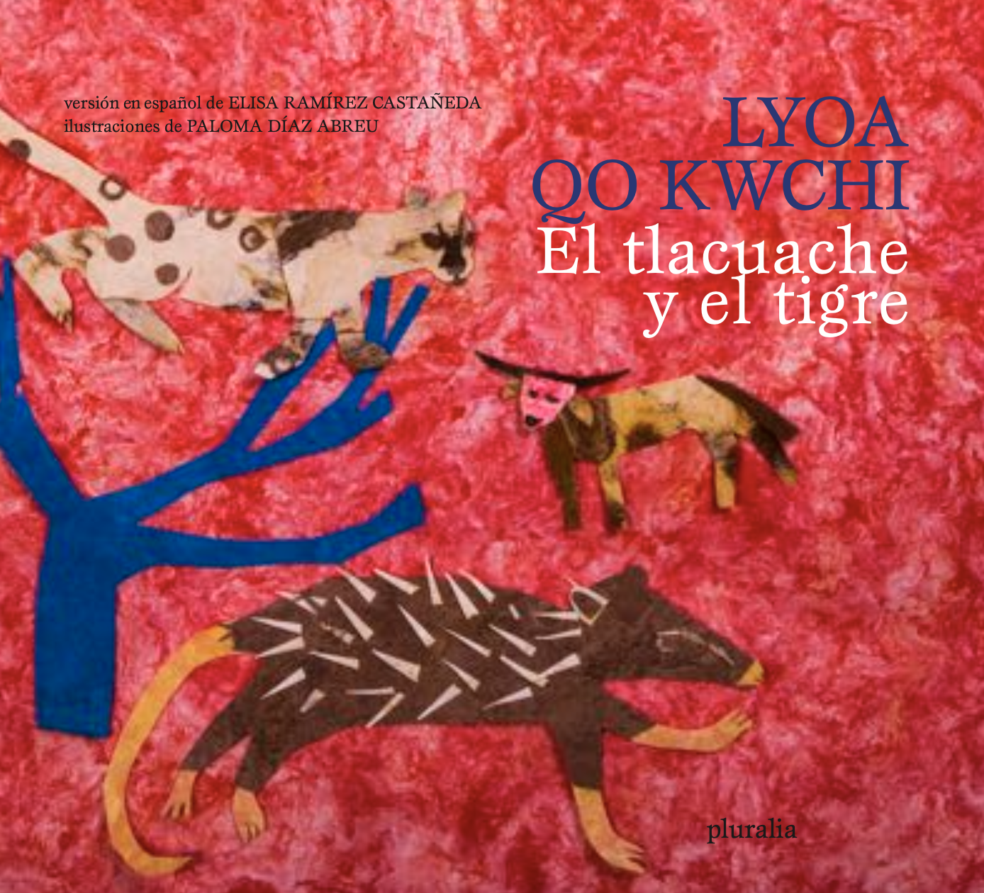 Portada de El tlacuache y el tigre cuento chatino